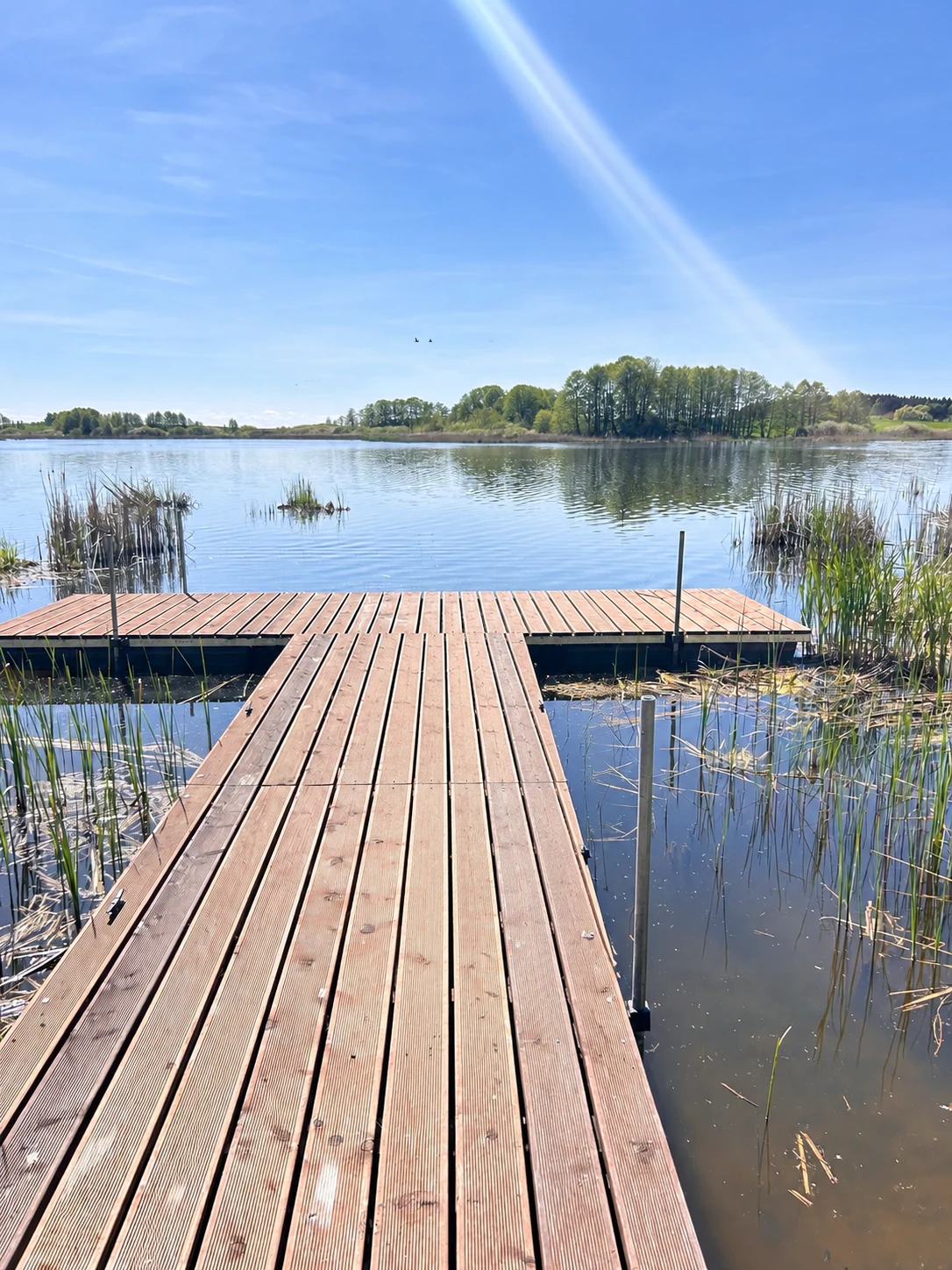 Pomost nad jeziorem Trupel